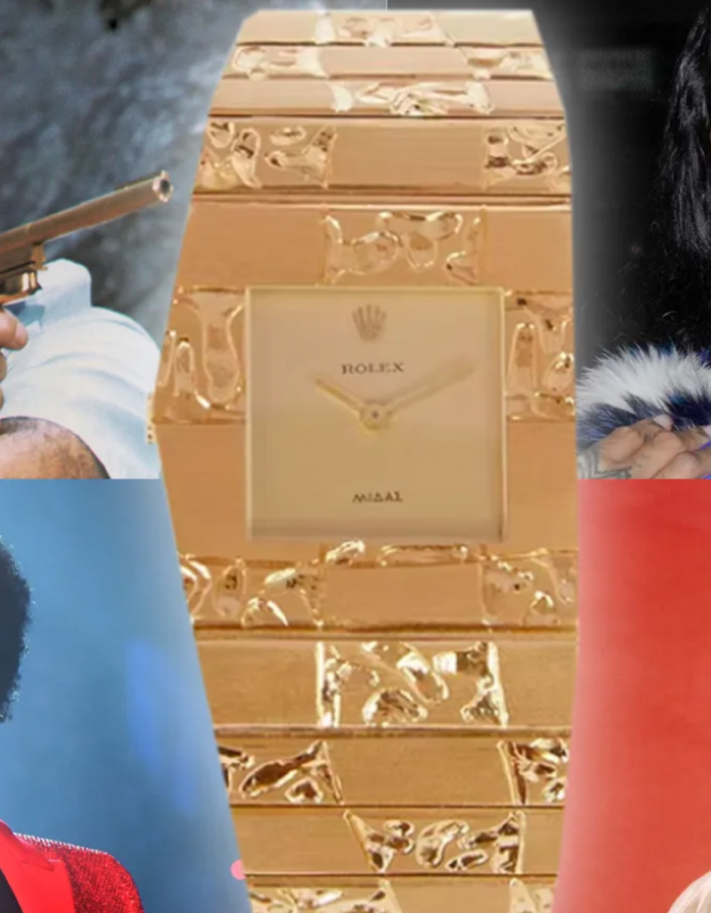 Rihanna, Elvis, The Weeknd and a Bond baddie all like the same gold fake Rolex online UK