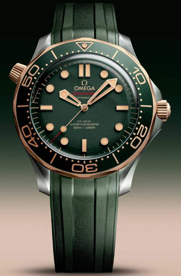 New Release: 2024 High Quality Fake Omega Seamaster Diver 300M Watches UK Wholesale In Titanium And Bronze Gold